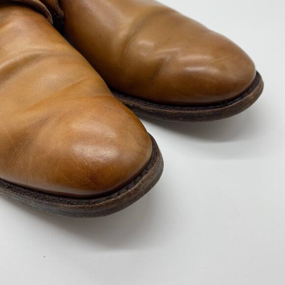 Allen Edmonds Walnut Brown Leather Side Buckle Monk Strap Dress Shoes Men\'s 11